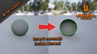 Inverting normals in Unreal Engine (Bite sized) - Unreal Engine 5 Inverting normals in Unreal Engine (Bite sized) - Unreal Engine 5