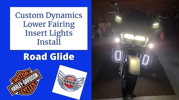 Custom Dynamics Lower Fairing Insert Lights Install Video - Harley Davidson