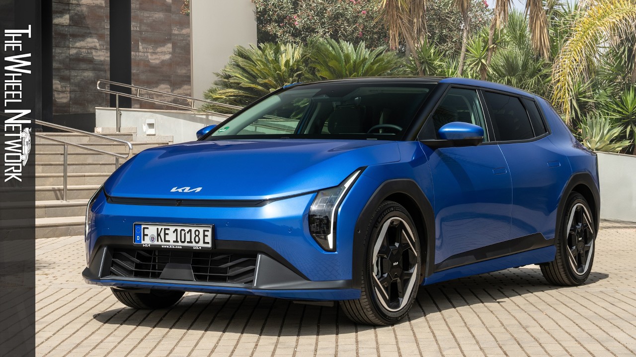 2026 Kia EV4 Hatchback Base Line | Blue Flame | Driving, Interior, Exterior