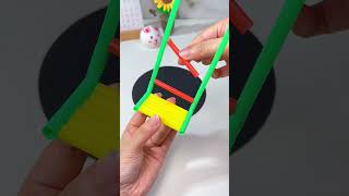 Simple Crafts | Make a DIY Desktop Swing Ornament Using Drinking Straws! #DIY #Handicrafts