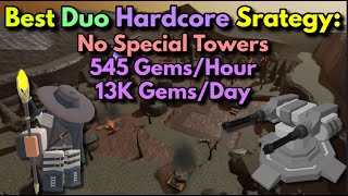 Best Duo Hardcore Strategy - Turret Strategy / Tower Defense Simulator