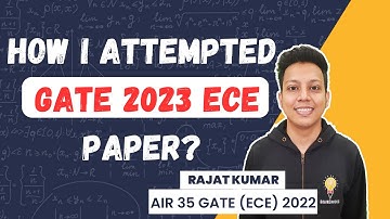 Solving My GATE 2023 (ECE) Response Sheet | Rajat Kumar AIR 5 GATE 2023 (ECE)