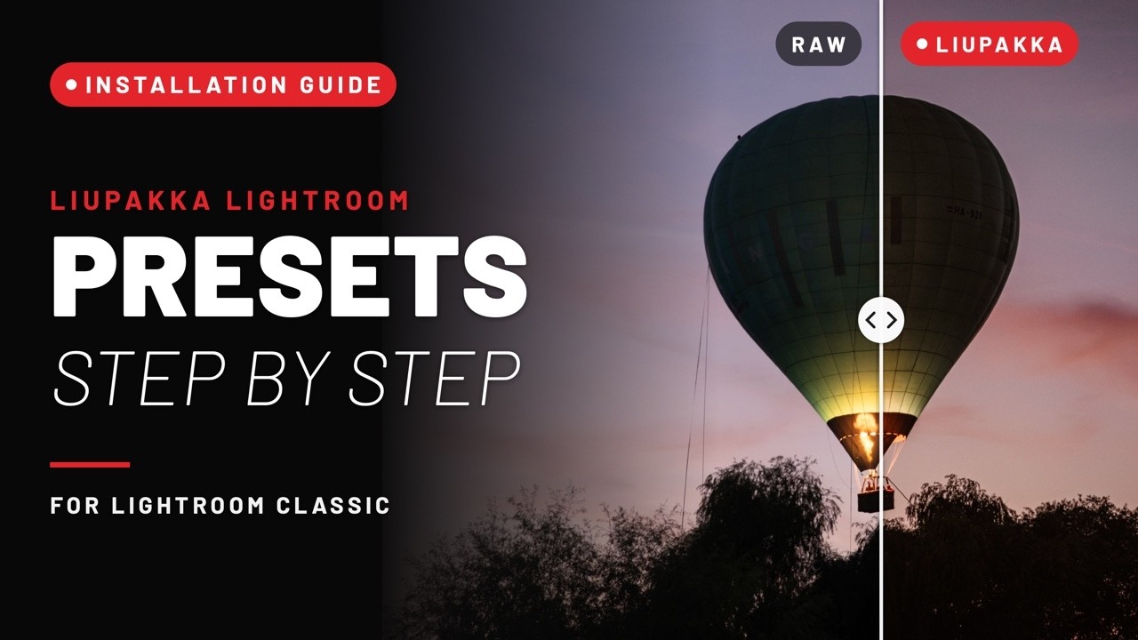 Liupakka Lightroom preset installation guide