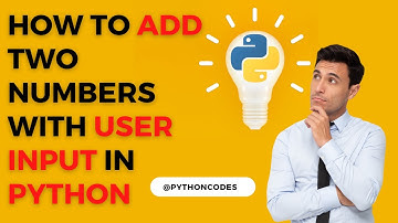 Python program to add two numbers with user input