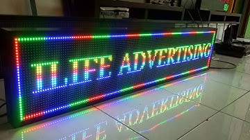 Running Text RGB Full Color Outdoor 160x40 cm WIFI