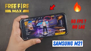 Free Fire Max in Samsung M21 With Fps Meter..Graphics Setting