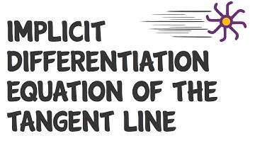 Rapid calculus - implicit differentiation equation of the tangent line (KristaKingMath)