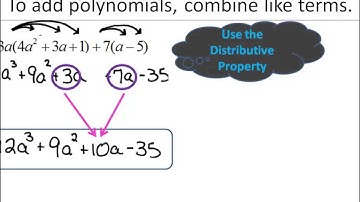 Adding & Subtracting Polynomials