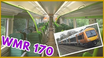West Midlands Railway Class 170 Interior***Full Walkthrough Carriages A & C***2 Carriage Turbostar