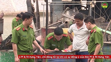 Văn Giang: Bắt một tàu hút cái trái phép trên sông Bắc Hưng Hải