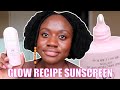 GLOW RECIPE 🍉 WATERMELON GLOW NIACINAMIDE SUNSCREEN SPF 50 | REVIEW ON OILY ACNE PRONE SKIN