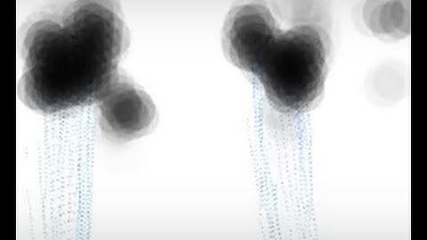 Convection, Cloud , Rain simulation in Processing