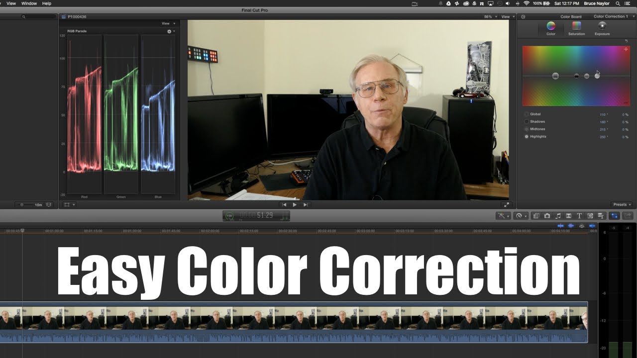 final cut pro x color correction plugin free