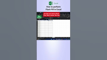 Excel Tips & Tricks: How to perform Flash Fill #shorts #excel #exceltips