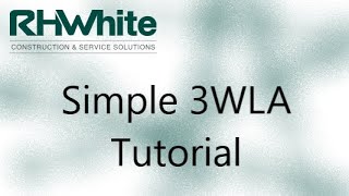 R. H. White: Simple 3 Week Look Ahead Tutorial screenshot 4