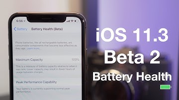 iOS 11.3 Beta 2: Battery Health Features!