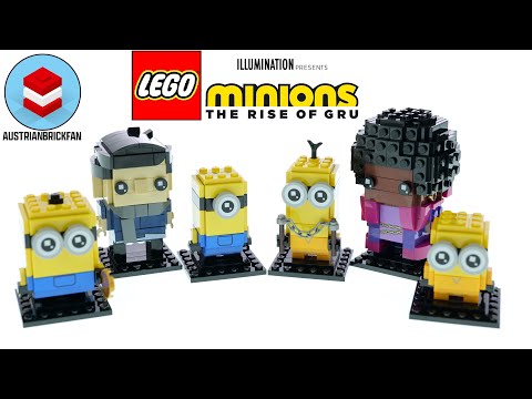 Lego Minions Rise of Gru 40420 Gru, Stuart and Otto & 40421 Belle Bottom, Kevin and Bob Speed Build