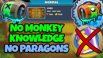 Bloonarius Normal Tutorial || No Monkey Knowledge || Logs (BTD6)