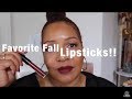 Favorite Fall lipsticks  (Try On)| NeeCJae