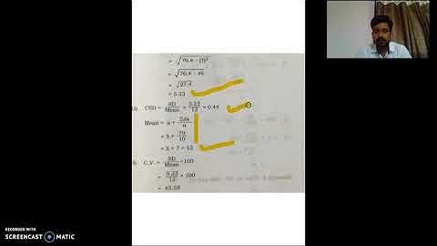 B.Com Sem 2 - Statistics and Business Mathematics - Lecture 13