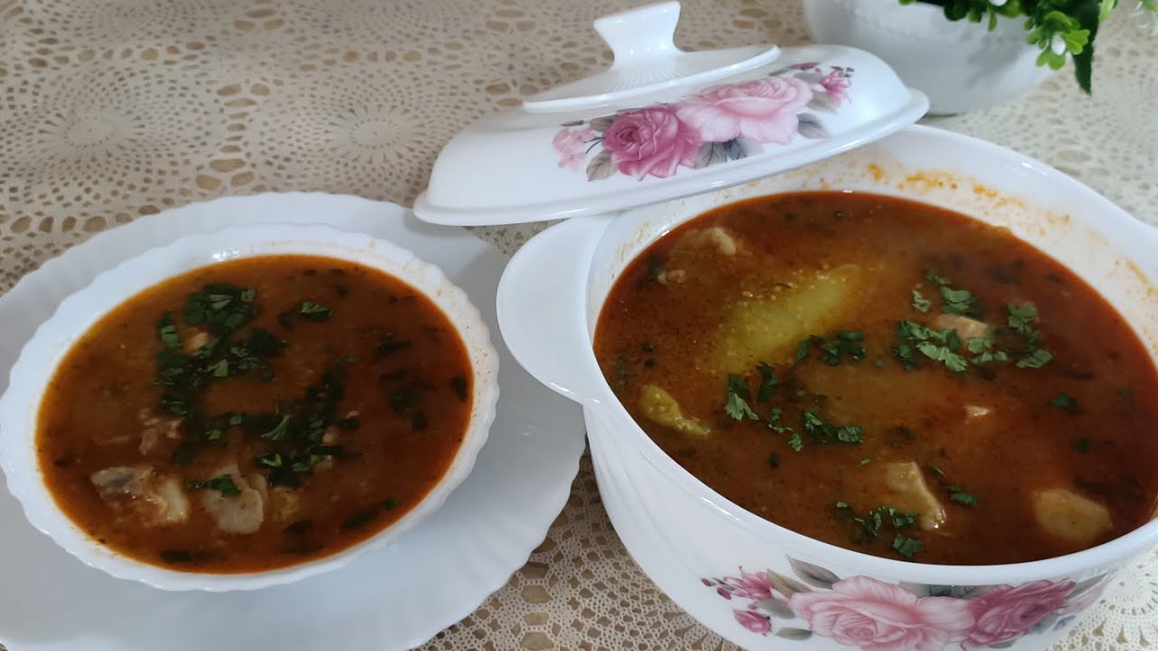 شربة فريك باللحم الغنمي بنة ولا في الأحلام الشربة لترافقكم طيلة الشهر الكريم