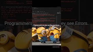 Programmers as soon as they see Errors 💀#shorts #memes #coding