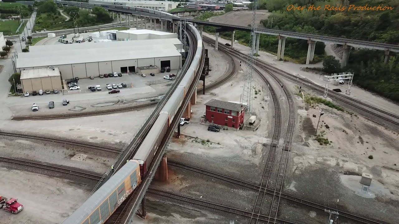 Union Pacific Train Derailment at Kansas City's Santa Fe Junction Drone footage in 2020.
