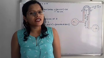 Problem on Inverted U-tube differential manometer/ Pressure and its measurement