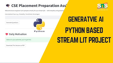 Streamlit  based Project | Python & Generative AI | SNS Institutions