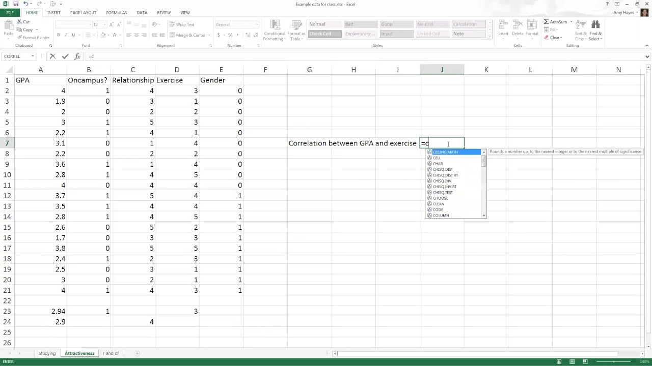 research work excel