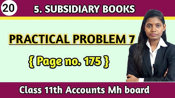 11th std commerce accounts chapter 5 subsidiary book practical problems 7 lecture 20