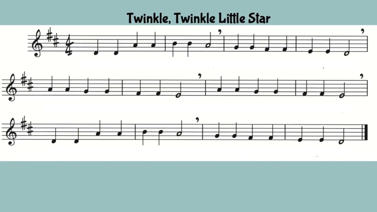 Twinkle Twinkle Little Star Recorder Play Along YouTube Twinkle Twinkle Little Star Recorder Play Along YouTube