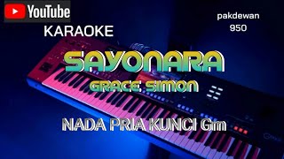 SAYONARA || GRACE SIMON || KARAOKE NADA PRIA || COVER KUNCI Gm