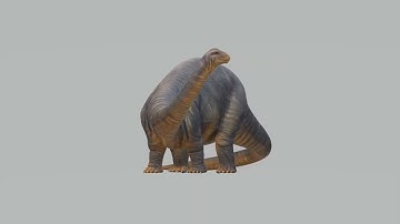 Apatosaurus Dinosaur 3D Model Ready to Print STL FBX OBJ