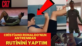 Evde Cri̇sti̇ano Ronaldo Antrenman Ruti̇ni̇ni̇ Yaptim Cristiano Ronaldo Antrenman Programı