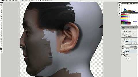 Texturing a head using Photoshop CS4