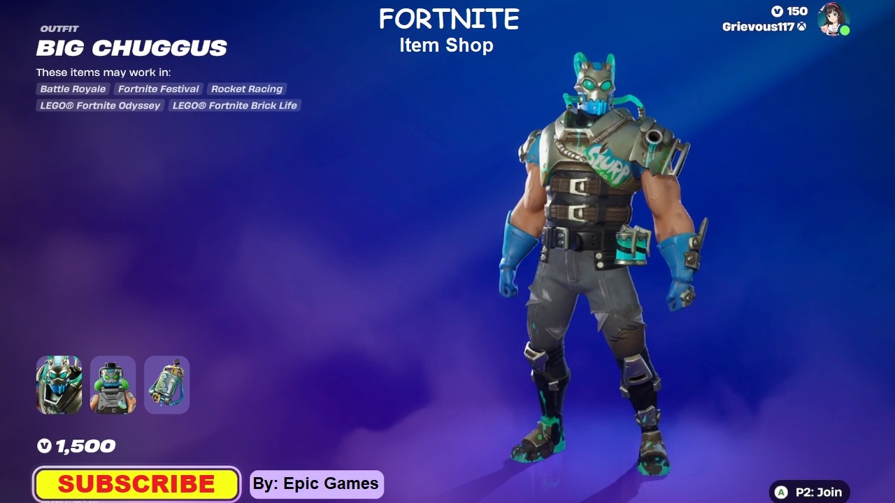 Big Chuggus Outfit Available in the Fortnite Item Shop - YouTube