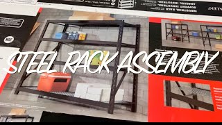 コストコ ヘビーデューティー スチールラック 組み立て Vlog 　Costco Heavy Duty Steel Rack Assembly