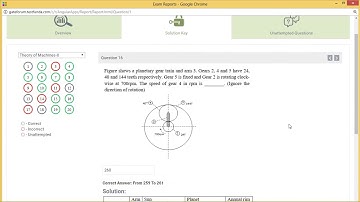 Gate online test series questions (practice papers) previous year test series THEORY OF MACHINE 1