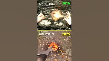 Magic casting - Oblivion Remastered vs Skyrim Special Edition