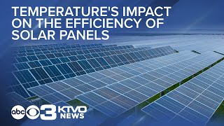 Temperature's impact on the efficiency of solar panels