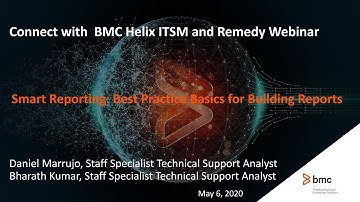 BMC Smart Reporting: Webinar - Best Practice Basics for Building Reports
