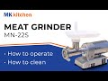 Mk kitchen how to use the meat grinder