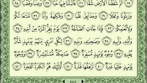 ناصر القطامي - سورة عبس
