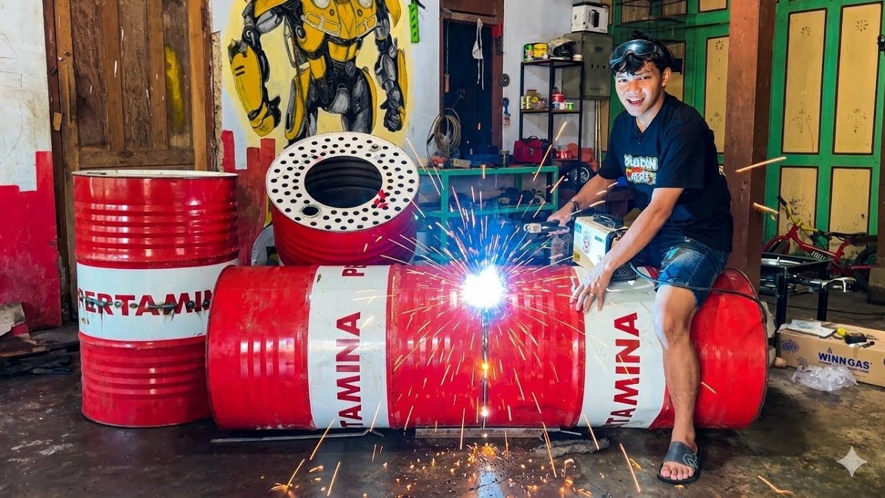 MERAKIT DRUM PERTAMINA !!! MERCON SPIRTUS TERBESAR DI DUNIA