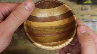 I Make An Oriental Bowl In The Style Of A Tea Bowl From A Laminated Wood Blank.