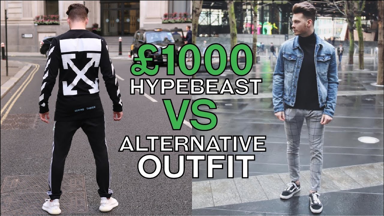 1000 Hypebeast Outfit VS Streetwear Outfit - Mens Streetwear Fashion 2023 -  YouTube
