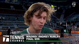 Andrey Rublev Talks About His Comeback Championship Win Over Auger-Aliassime | 2024 Madrid Final