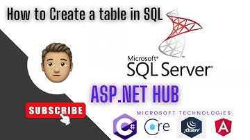 SQL Tutorial: Create Table Statement in SQL