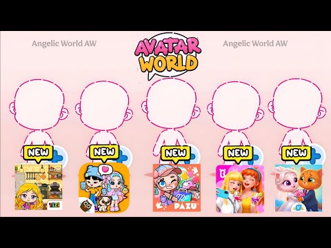 Creating 5 Cute Games 💅🏼✨ in Avatar World!! #avatarworld #video